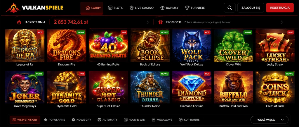 Kasyno na żywo Vulkan Spiele